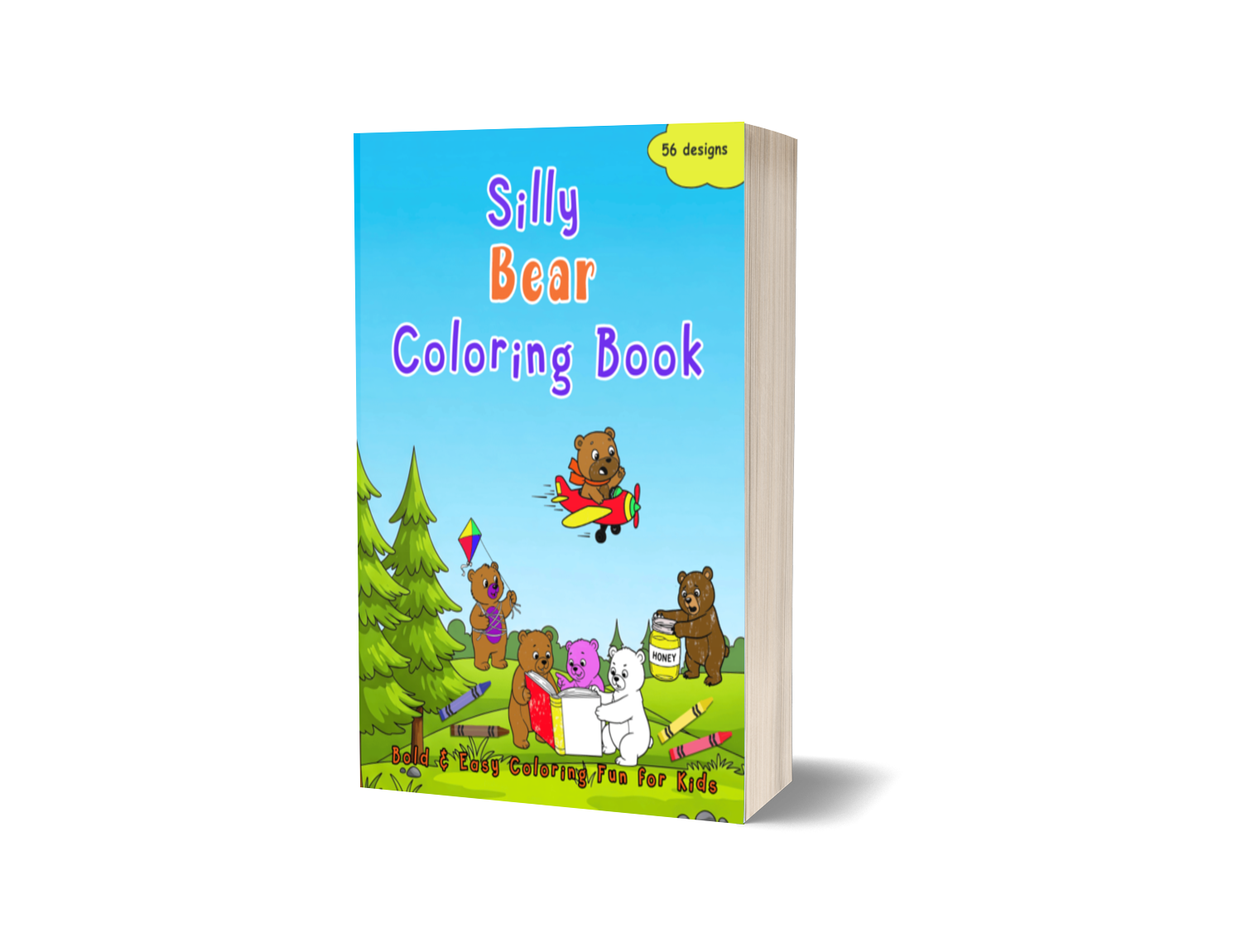 Silly Bear Coloring Book